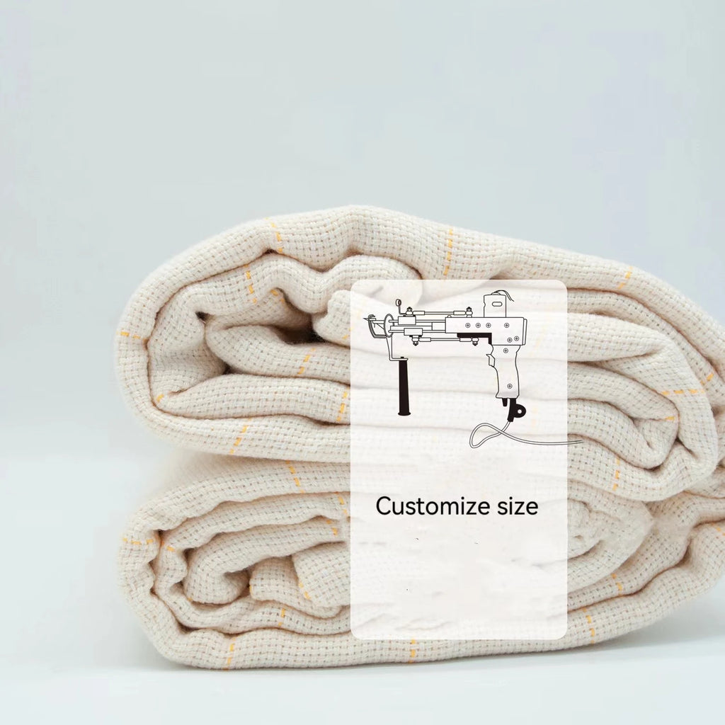 Factory White Embroidery Fabric Roll 2*10m Tufting Rug Backing Cloth Primary Monks Tufting Gun Cloth for Rug Carpet