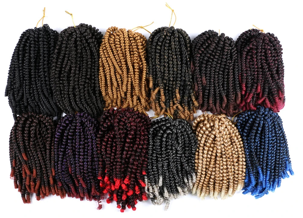 Ombre Spring Twist Braiding Hair Synthetic Crochet Braids Passion Twist Pre-Twist Crochet Hair Extensions Jamaica Bounce Twist