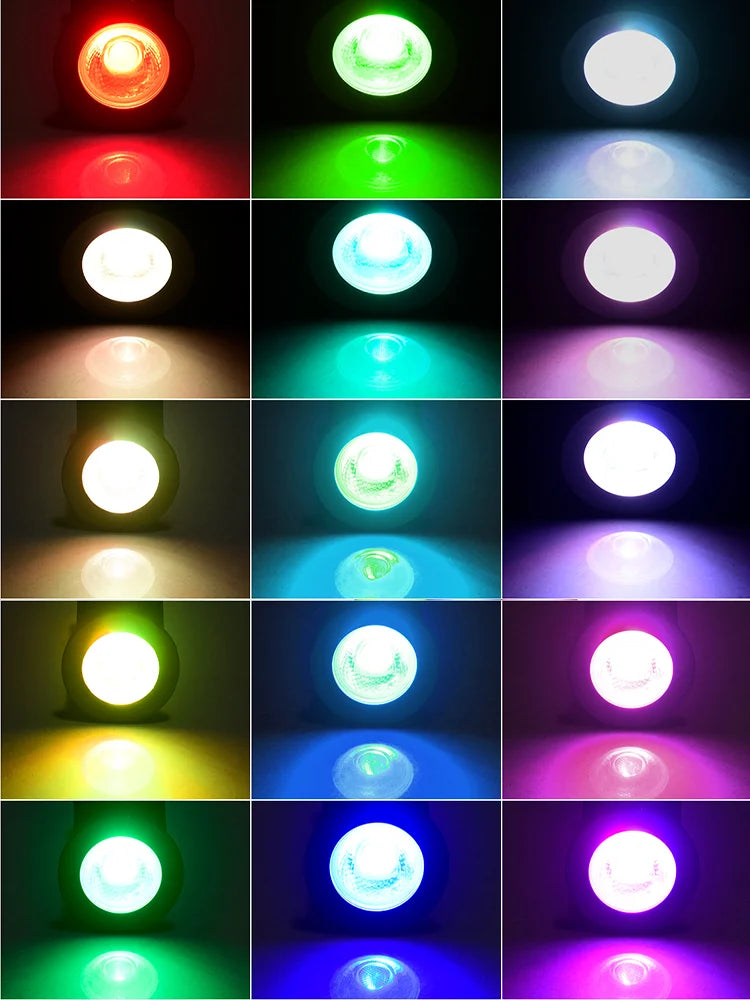 QACA LED Inground Lamps,5/10/15/30W Outdoor Landscape Lighting,Waterproof Aluminum Garden Yard Spotlight  AC/DC12V RGB/WW/CW
