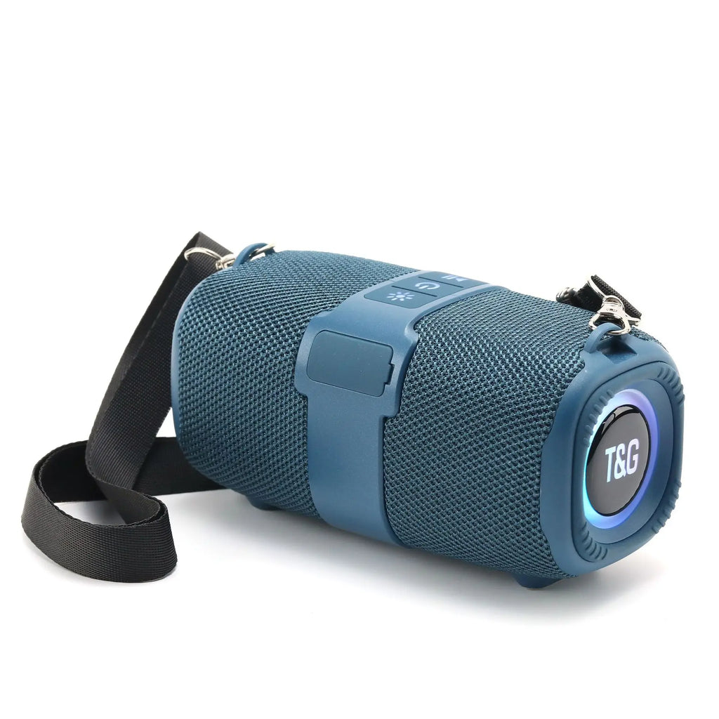 TG667 Portable BT Speaker 5W Outdoor Heavy Bass RGB LED Card Slot TWS Mini Battery Powered Compatibility Diaphragm Subwoofer
