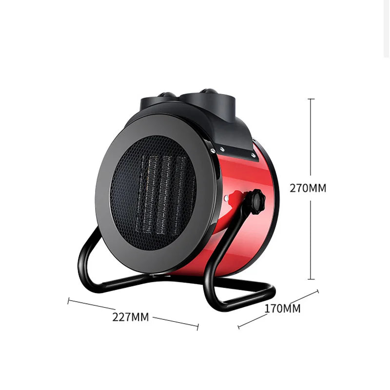 2000W Portable Electric Space Air Heater Mini Electric Cooler Home Fan Heater Fast Heating Handy Air Warmer Office Bedroom 220V