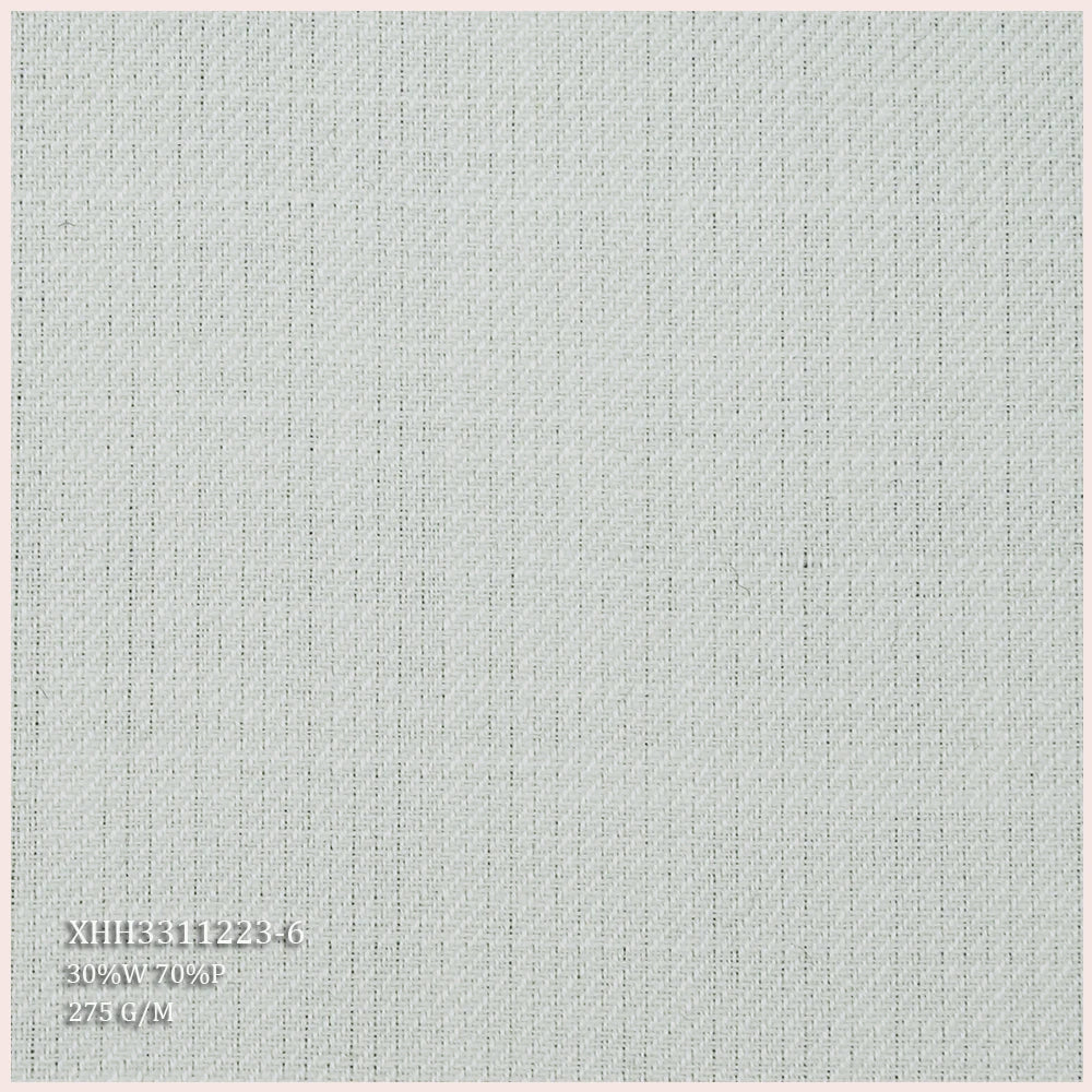 Premium Quality 30% Wool 70% Polyester Organic Eco-Friendly Italian Suiting Twill Fabric 70%P Worsted Merino Wool Men's Jackets