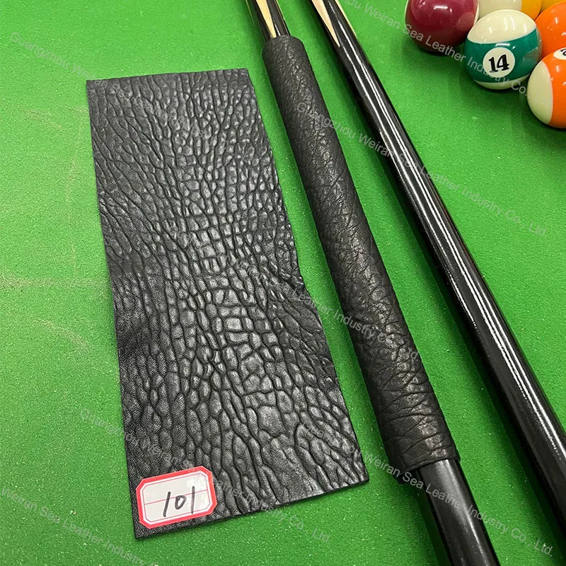 Genuine Cow Skin Pool Billiards Cue Grips Non-Slip Protective Sleeve Wrap with Different Print Pattern Genuine Leather Club Wrap