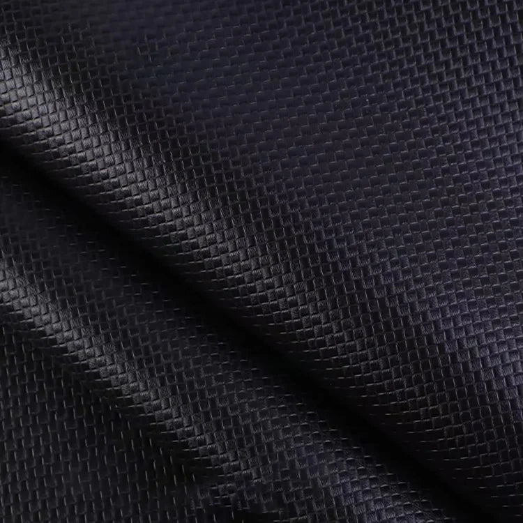Customized 0.5 Encrypted PVC Artificial Leather Bottom Lattice Weave for Wallet Car Mats Furniture Decorative Bag Embossed