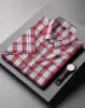 RNSHANGER 5XL 6XL 7XL 8XL 10XL Men's Plus Size Shirts Fashion Casual Classic Style Cotton Comfortable Plaid Short Sleeve Shirt