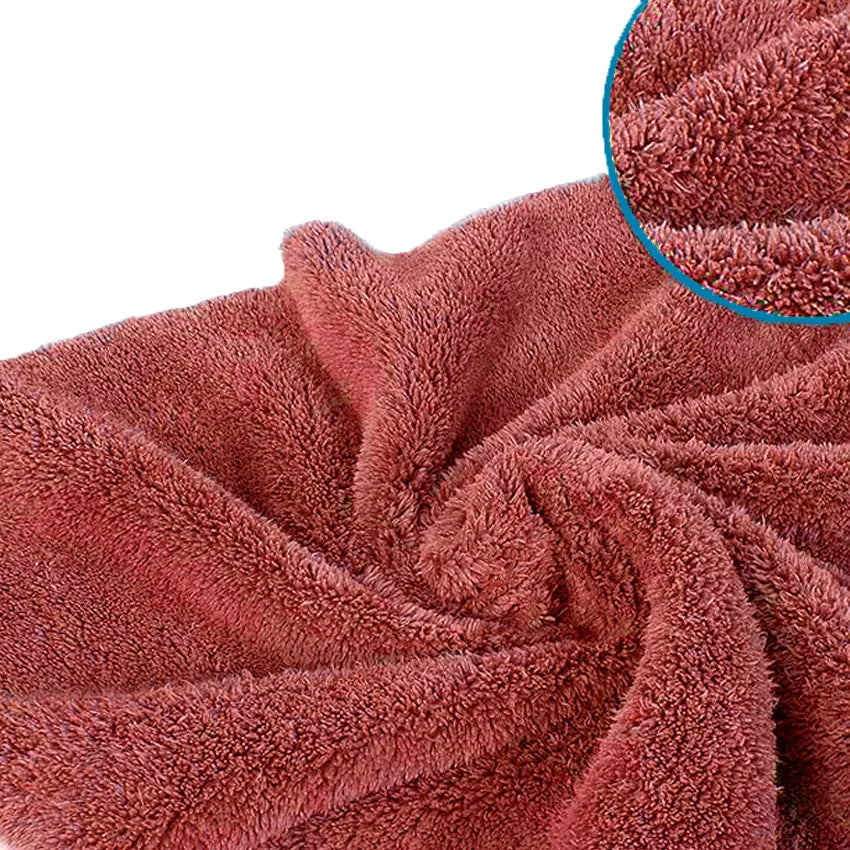 Custom Logo Coral Fleece Thicken Quick Dry Microfiber Car Towel 500gsm Absorbent Cloth for Detailing