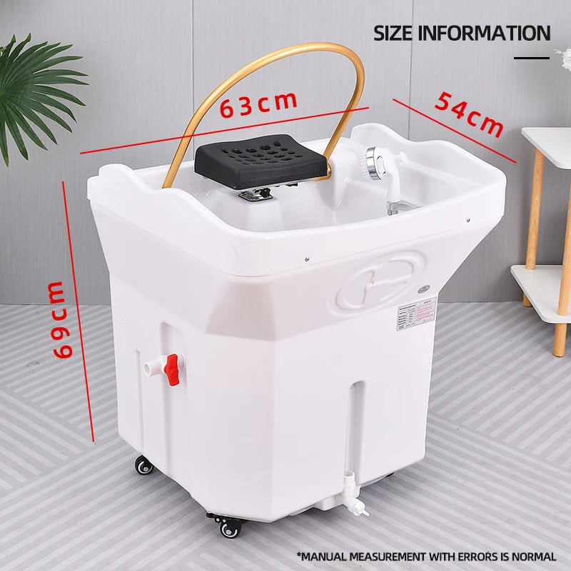 New Water Storage Separate Sink Set Shampoo Bed Multifunctional Fumigable Hydrotherapy Water Circulating Shampoo Bed