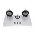 3-Burner Built-In Portable Gas Stove With 3+3+1.75kW Power, Tempered Glass for Household Use
