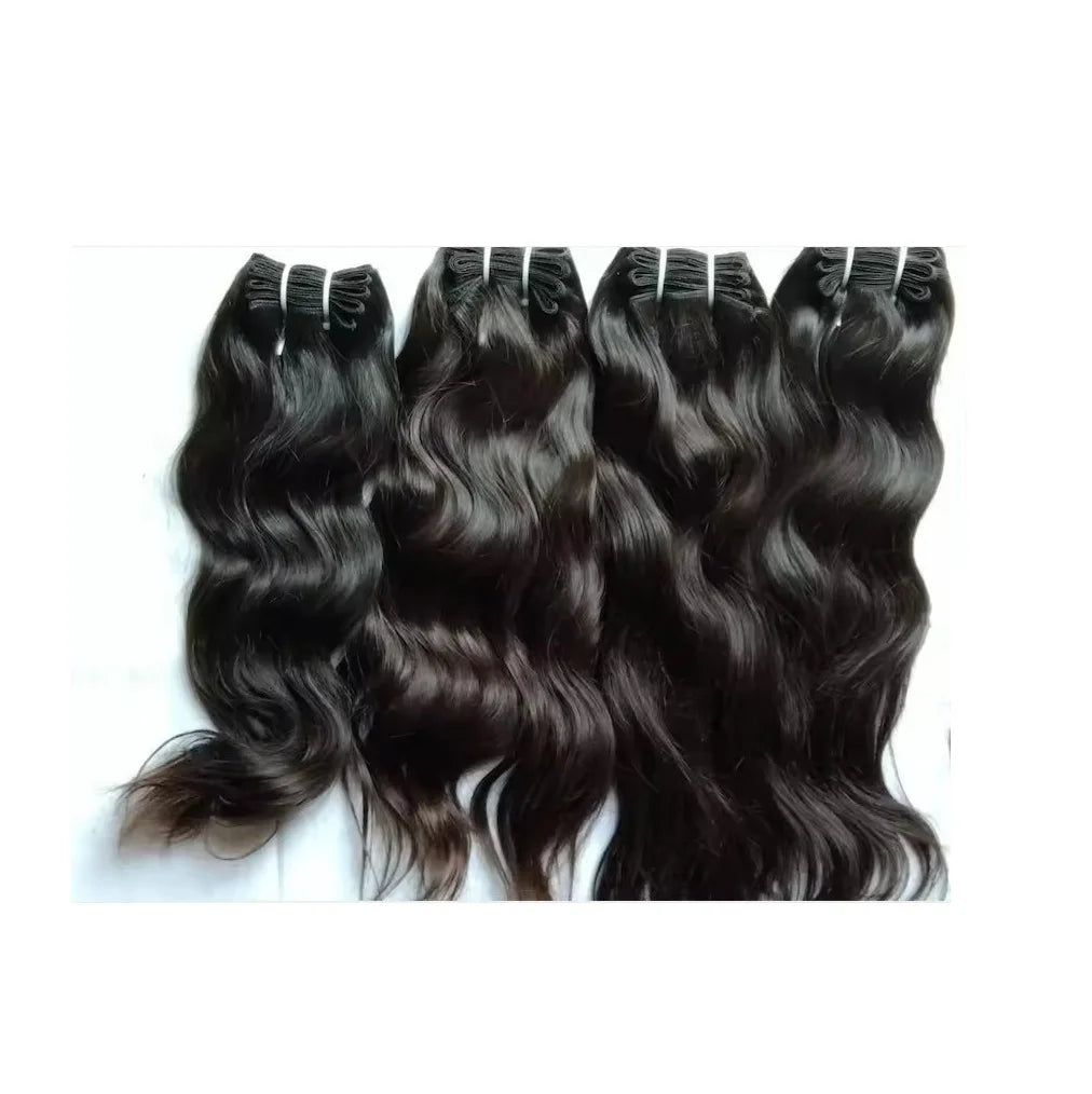 Export Quality 100% Raw Cuticle Aligned Virgin Indian Hair Bone Straight Remy Double Drawn 10A 12A 15A Shed-Resistant Human Hair