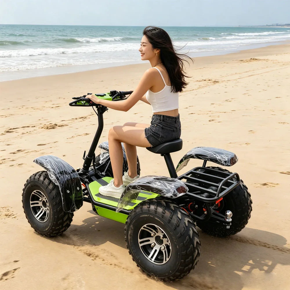 Electric Scooter 4 Wheel Drive Off Road 75km/h High Speed Mobility Go Kart