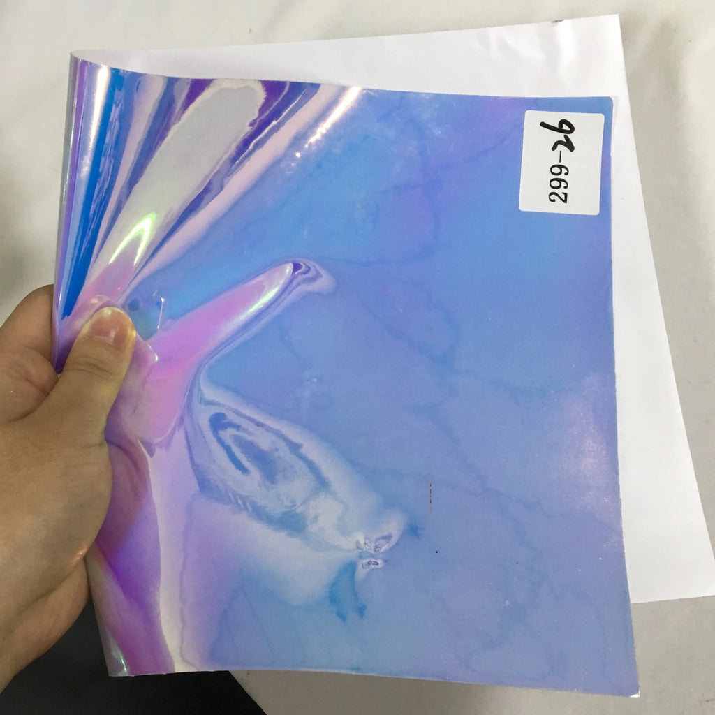 Non-Transparent PVC Holographic SOLID Color Changing Plastic Opaque Film for Handbag/Craft Making