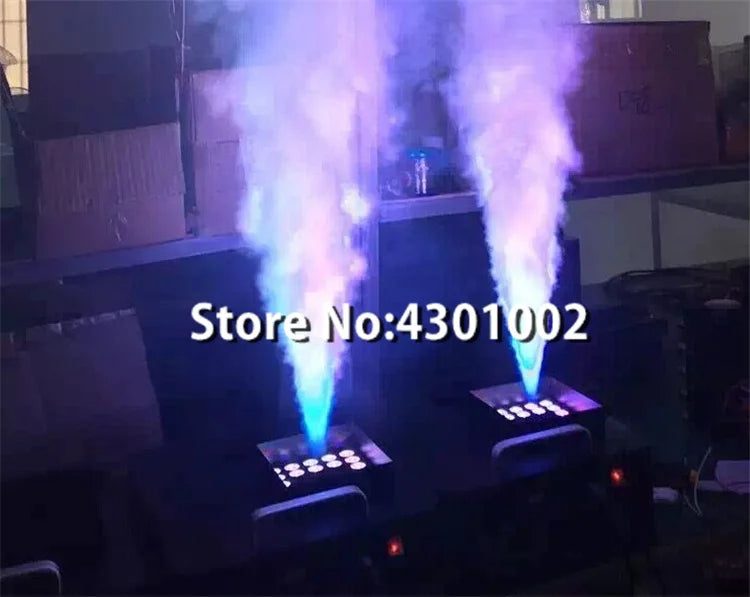 High Power DJ Stage Smoke Machine 24x9W RGB 3in1 Led 1500W Fog Machine DMX Remote Vertical Fogger for Disco Music Party Wedding