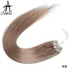 Microlink Remy Hair Extensions 12-Inch Straight Micro Ring Loop Micro Bead Real Vietnamese Human Hair