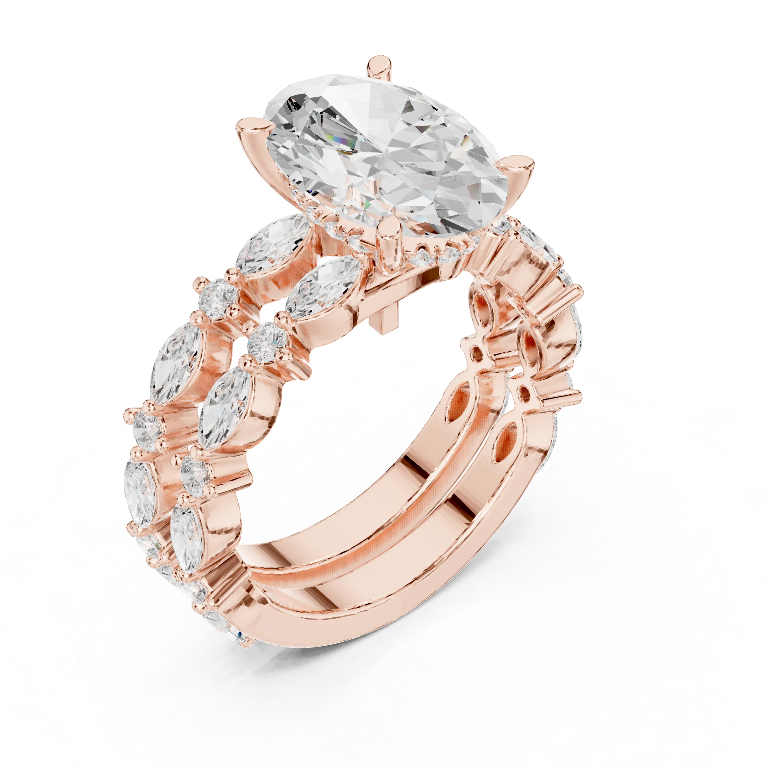 Ready to Sale Lab Diamond Solitaire Engagement Ring with Unique Style Handmade Engagement Ring For Sale By Exporters