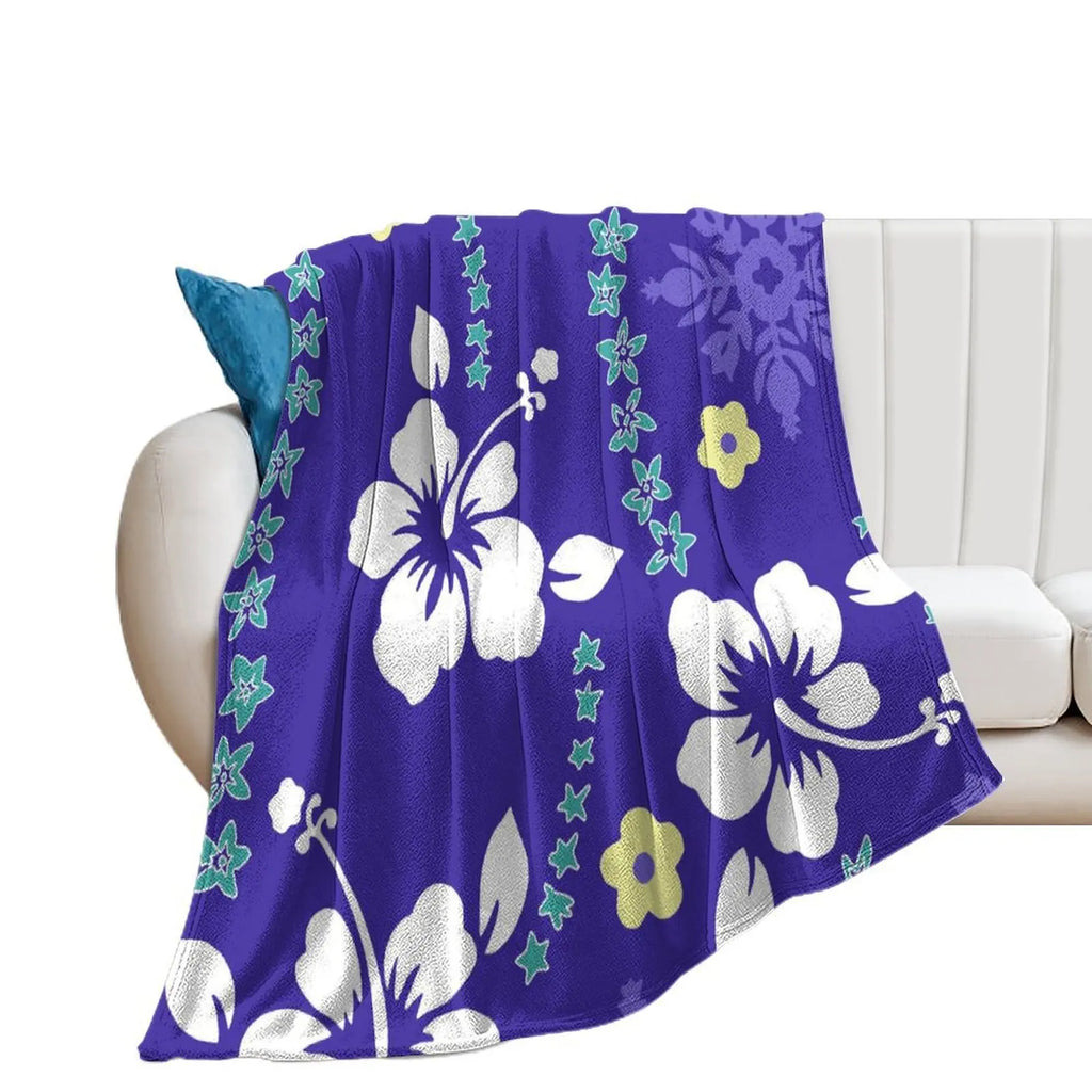 1MOQ Custom Print Sublimation Blankets Fiji Samoa Polynesian Tribal Winter Fleece Blanket Micro Plush Family Blanket for Kids