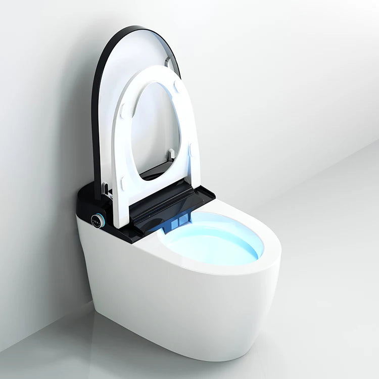 Automatic flushing without water tank integrated black electronic intelligence