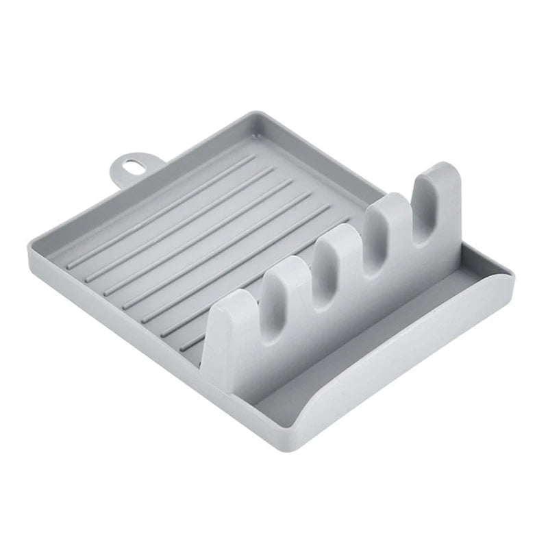 Kitchen Spoon Rest Kitchen Organizer for Fork Spatula Rack Spoon Holder Stand Tableware Storage Rack for Spoon Pot Lid Holder