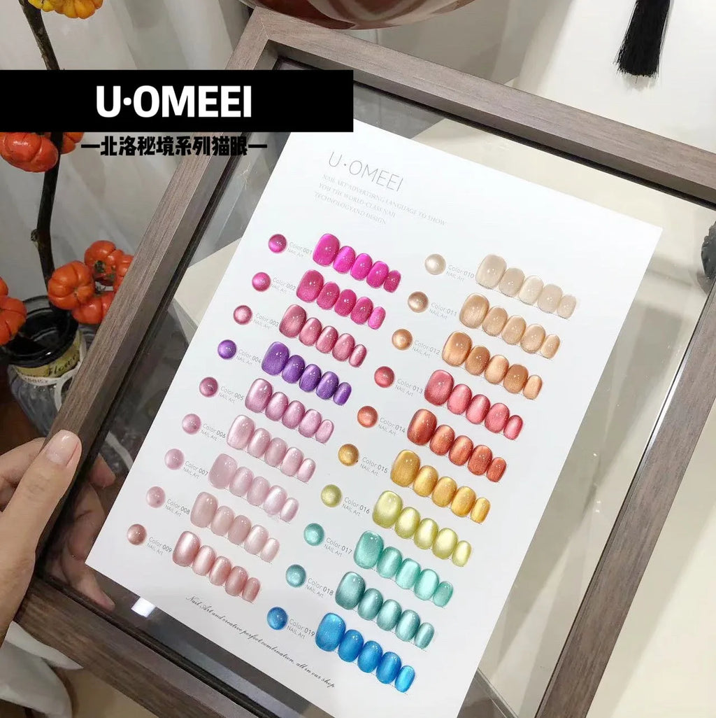 Cat Eye Nail Oil Glue 19 Color Sparkling White Cat Eye Nail Art New Product Beiluo Secret Realm Glass Bead Porcelain White