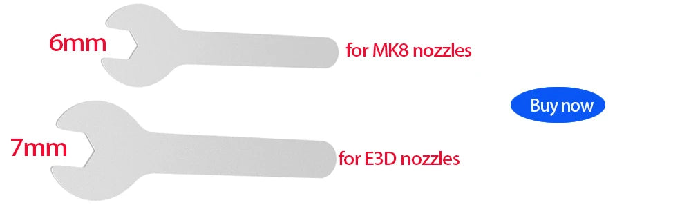 1/2/3Pcs Hardened Steel Nozzle 0.4mm 3D Printer MK8 Nozzles Tool High Temperature Wear Resistant for Makerbot Creality Ender 3