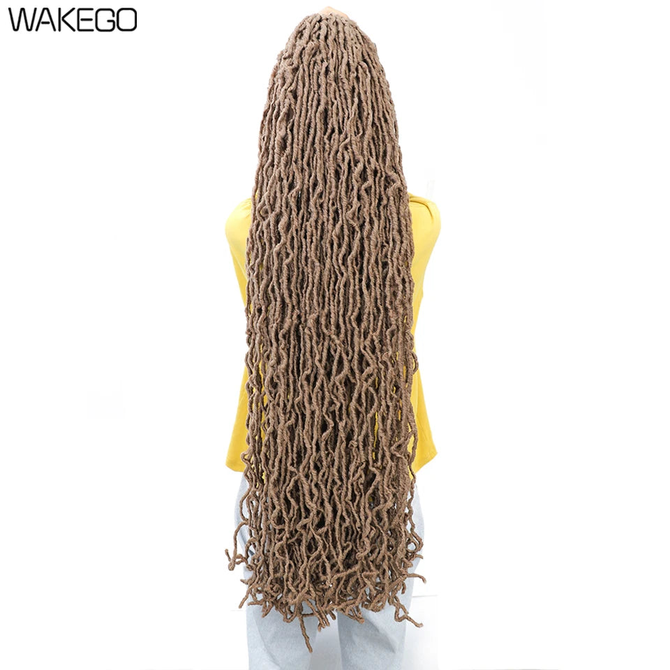 Top Faux Dreadlocks Extension 36 pulgadas Super Long New Faux Locks Crochet Braid Bouclé Pre Extended New Soft Locs Crochet Hair