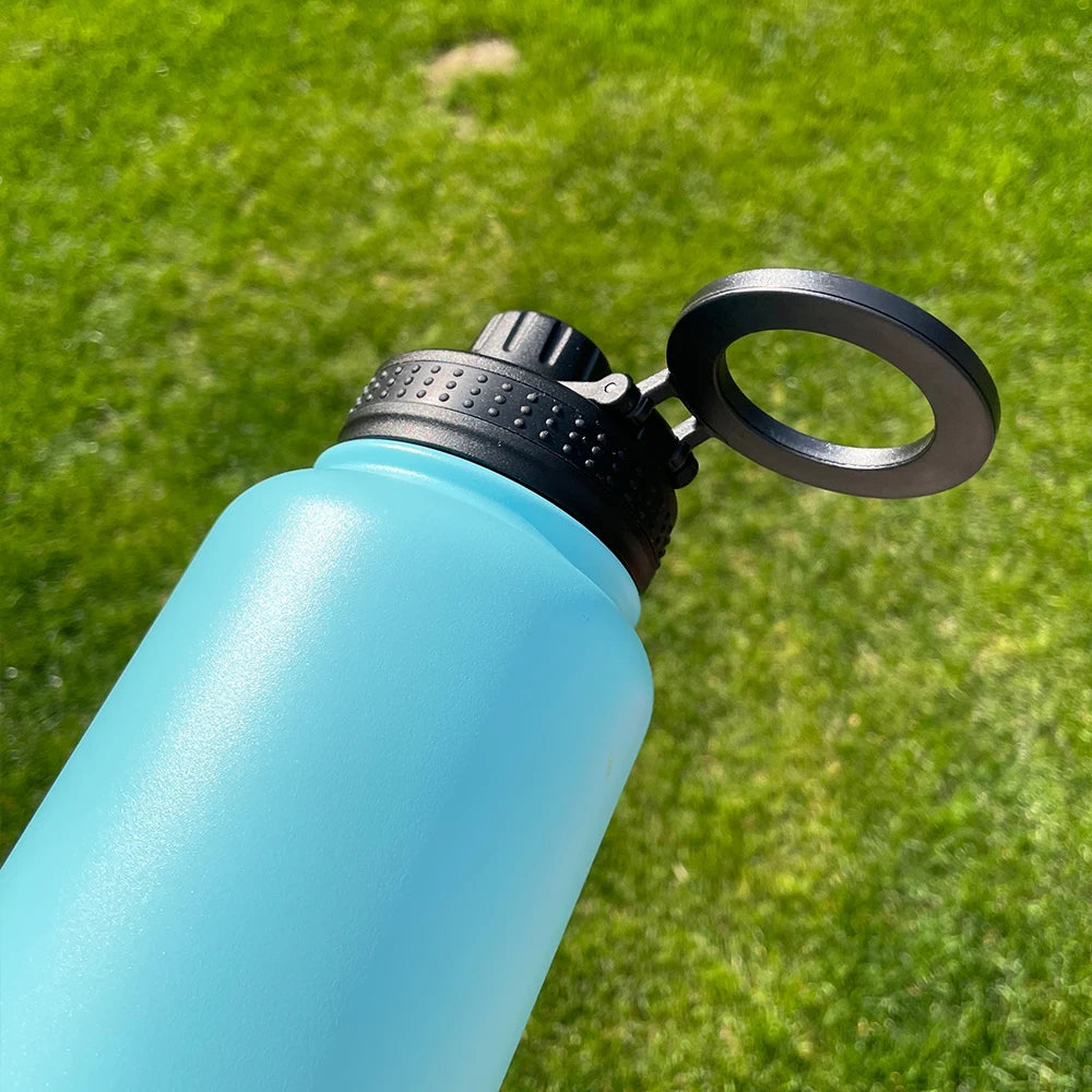1 Pack USA Warehouse RTS Rose Red Copper Plated 32oz Stainless Steel Water Bottle with Magnetic Rings for Laser Engrave