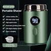 Lithium Battery Shaver USB Rechargeable Mini Portable Men Razor Facial Shaving Digital Display Long Battery Life Hygiene
