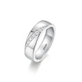 9 Minimalist 925 Silver Non Tarnish Waterproof Jewelry Fine Micro Insert Moissanite Men's Rings with GRA Certification