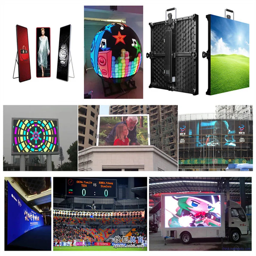 Whole set Outdoor P3.91mm 3x2m LED screen Events use