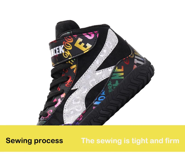 Manufacturer Wholesale High-end Leather Anti Slip Wear-Resistant Boxing Shoes for Men Model 603