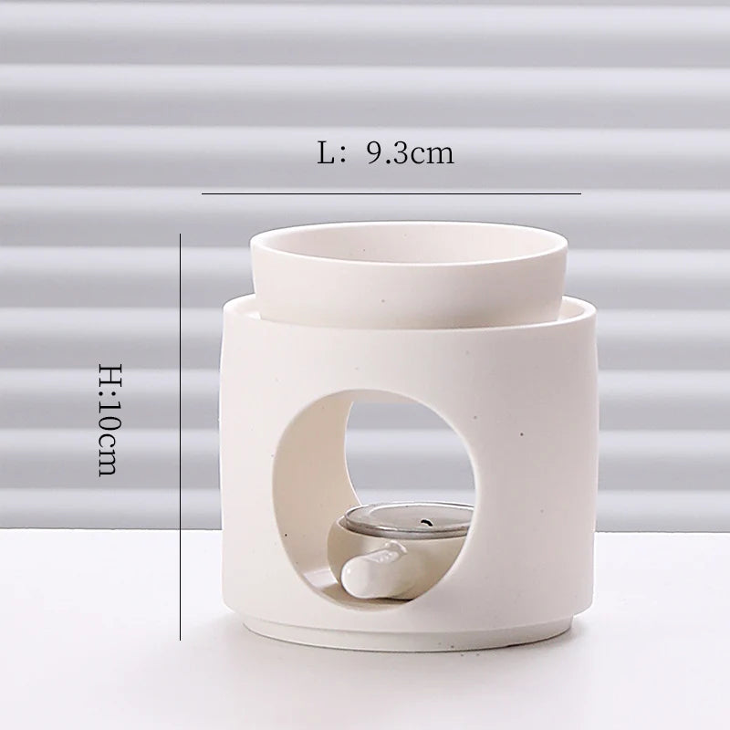 Newly Gift Sets Aroma Essential Warmer Aromatic Fragrance Lamp Perfume Wax Melt Burners Tealight Holder Ceramic Home Decoration