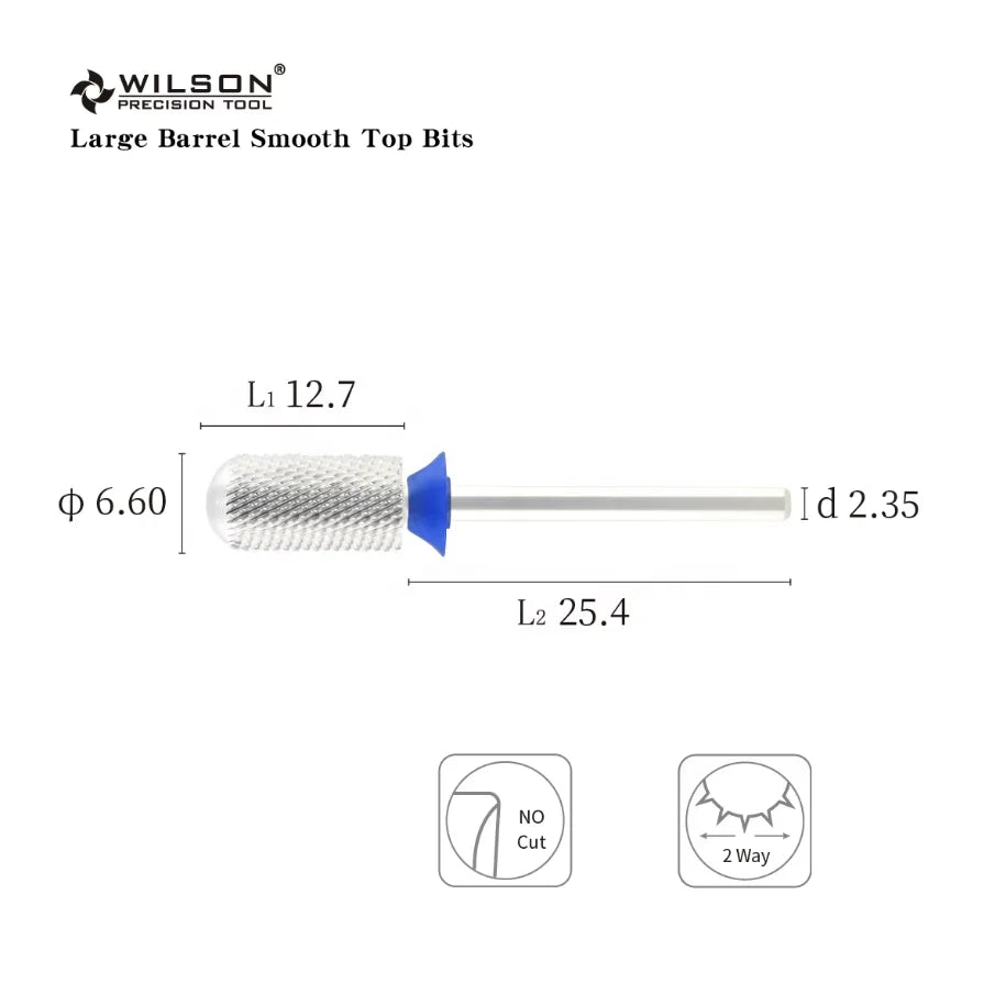 6.6mm Large Barrel Smooth Top Bits