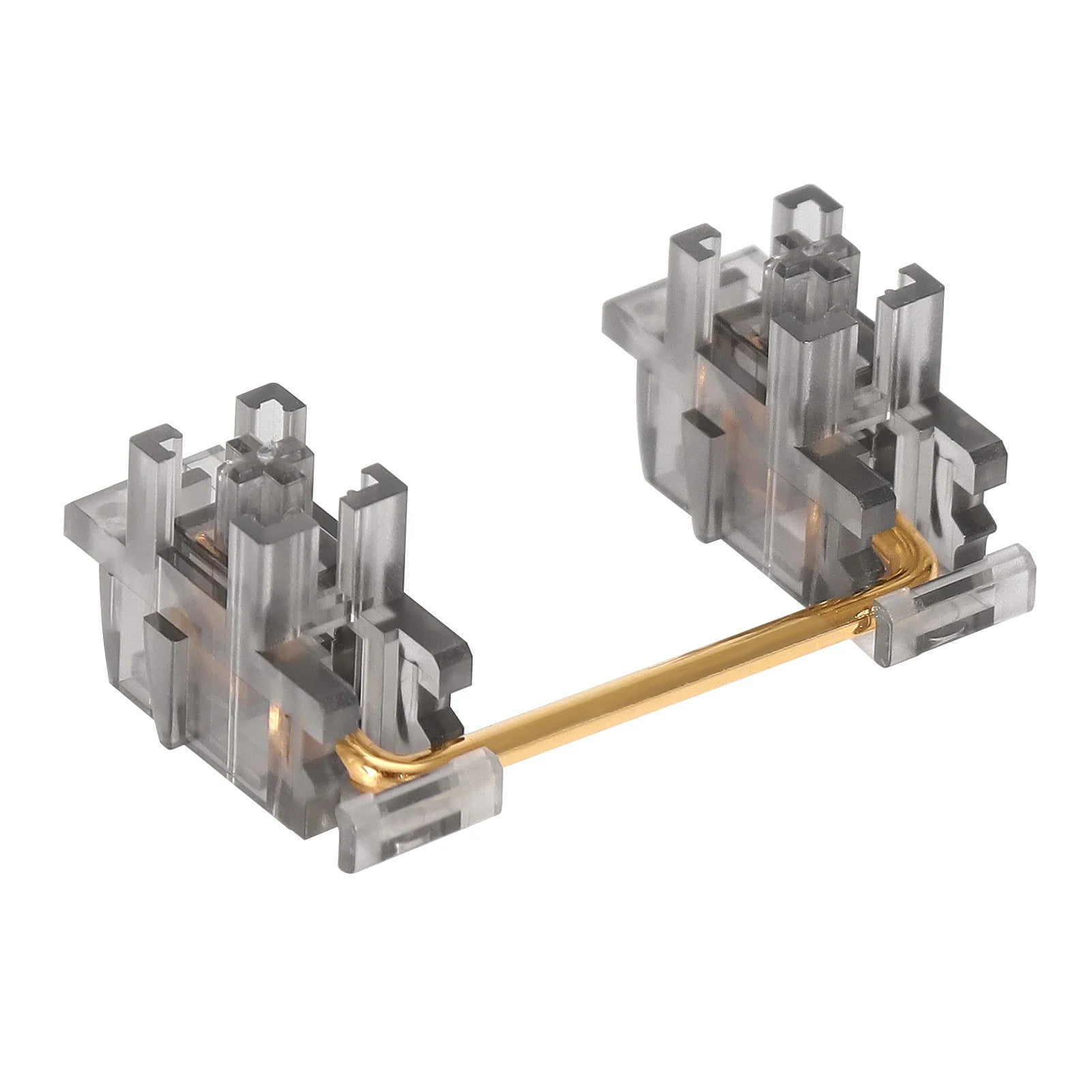 DUROCK Piano Plate Mount Stabilizers 2u 6.25u 7u Panda Stabilizer Gold-plated Wire Plate Stabs Smokey Clear Keyboard Stabilizers