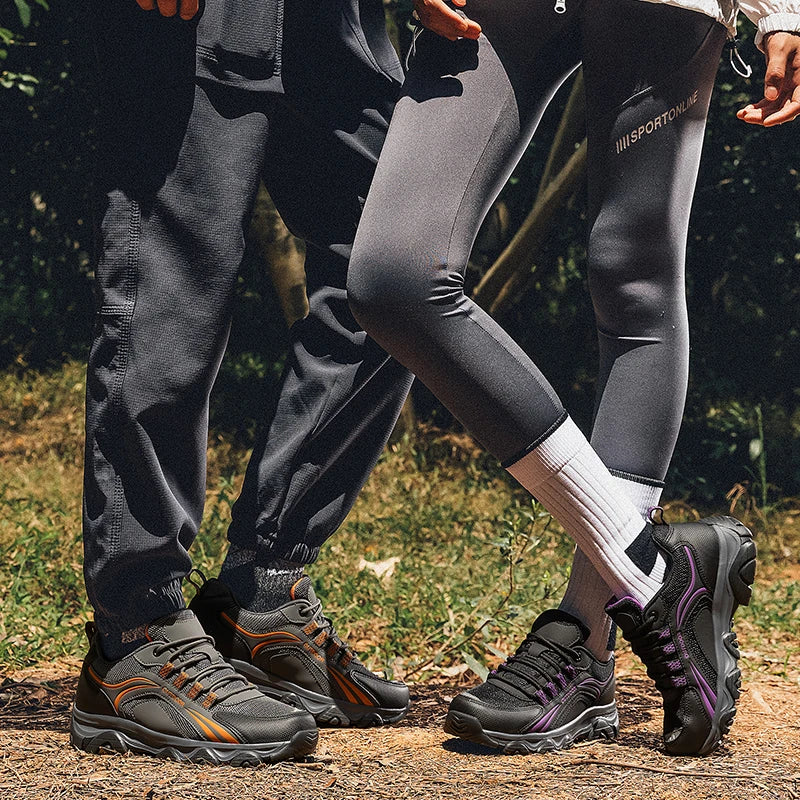 Low MOQ Brand Logo Custom Professional Men Blank Mesh Breathable Sports Hiking Shoes Anti-slip Safety Outdoor Boots for Women