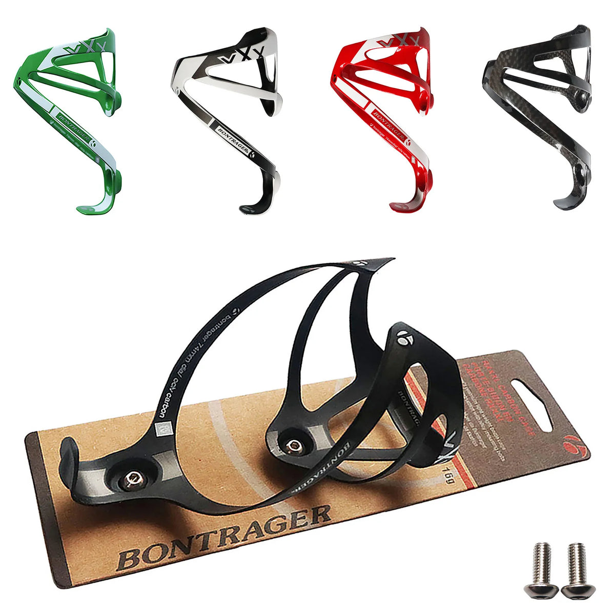 2Pcs Full Carbon Fiber Bicycle Water Bottle Cage MTB Road Bike Bottle Holder Ultra Light Cycle Equipment Matte/Glossy 4 Colors 1