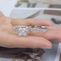 IGI 14K 18K  CVD High Quality Princess Cut Lab Grown Diamond Couple & Stackable Rings Wedding Jewelry Ring