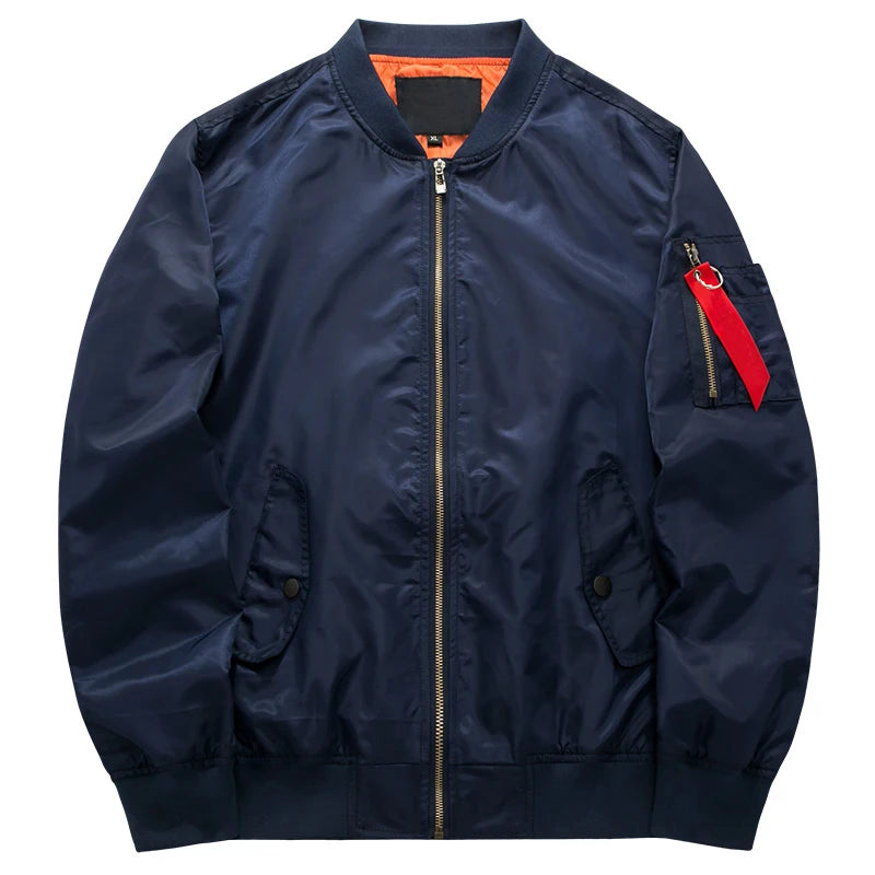 Spring Autumn Bomber Jacket Men's Fashion Thick Warm Military Motorcycle Jackets Men Flight Ma-1 Pilot Air Force Brand Coat