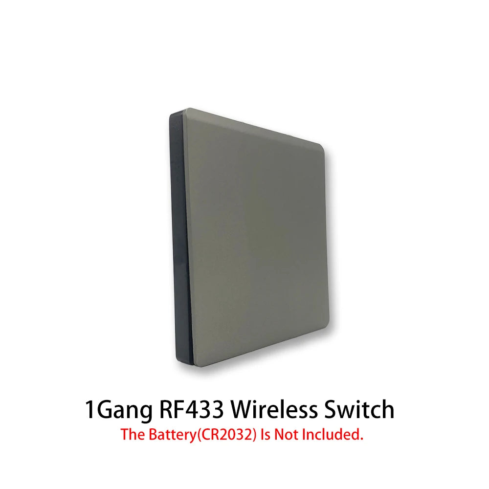 1/2/3Gang Smart Wireless Switch RF 433 Mhz 86 Portable White/Gray Home Wall Panel Buttons Remote Control Light Module Receiver