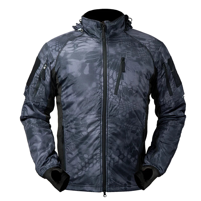 Mege Men's Tactical Jacket Coat Fleece Parka Outdoor Outwear Lightweight Gear