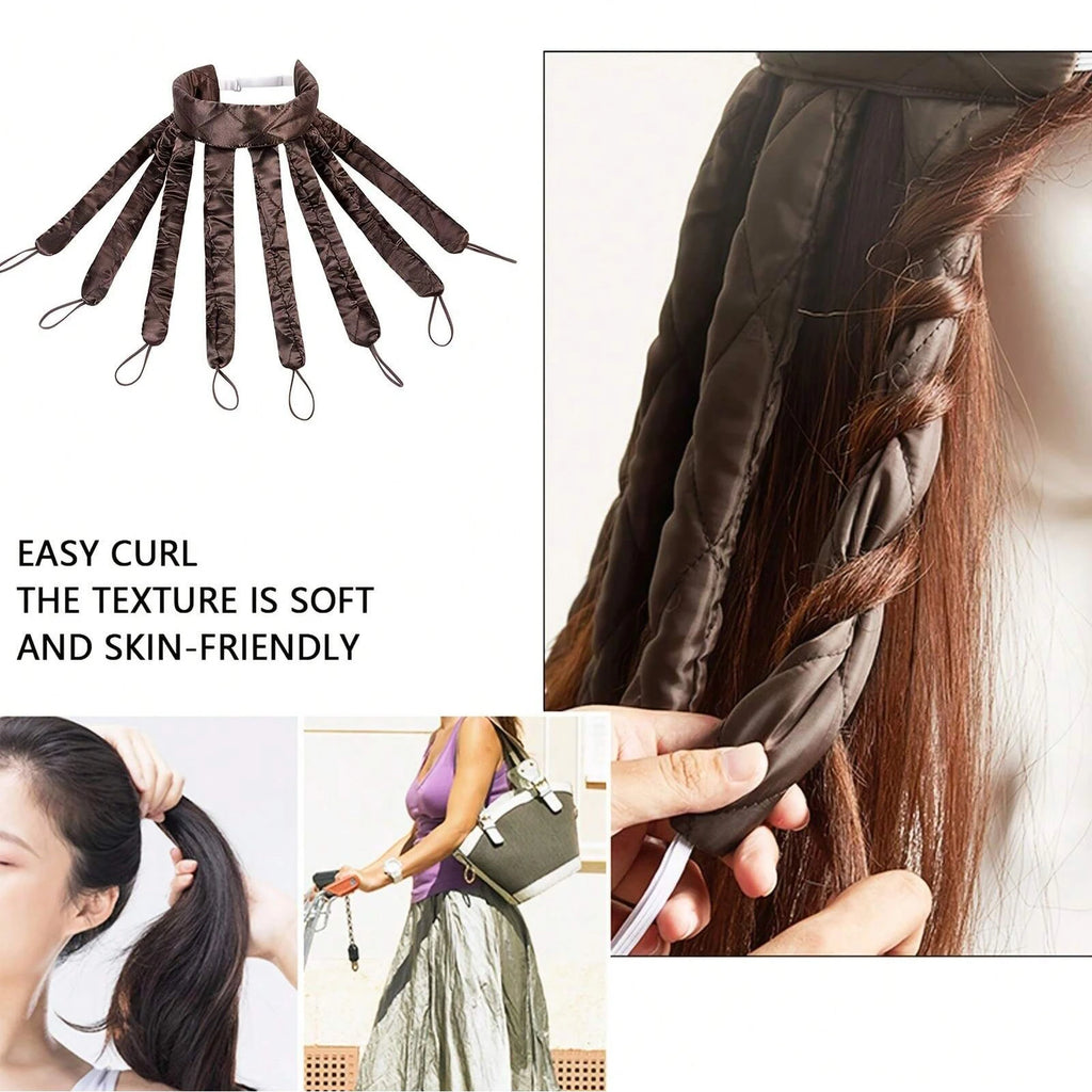 SENKA Heatless Curling Rod Headband Portable No Heat Hair Curler Headband Silk Heatless Hair Curler