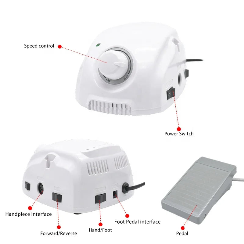 2028 Manicure Handpiece 35000RPM Jewelry Engraving Polishing Machine BTmarathon-3 Nail Drill Dental Laboratory Micromotor