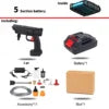 2000mAh Cordless High Pressure Washer Spray Water Gun Car Wash Pressure Water Nozzle Cleaning Machine for Makit 18V Battery