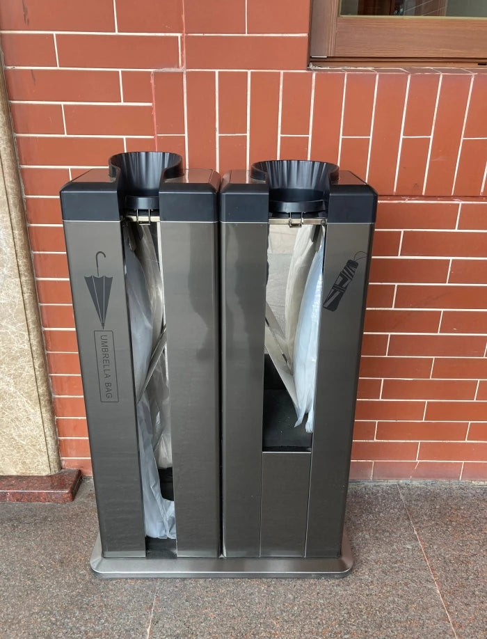 Modern Design Automatic Wet Umbrella Wrapping Machine Double Chute with 200pcs Free Plastic Bags for Wet Umbrella Bagging