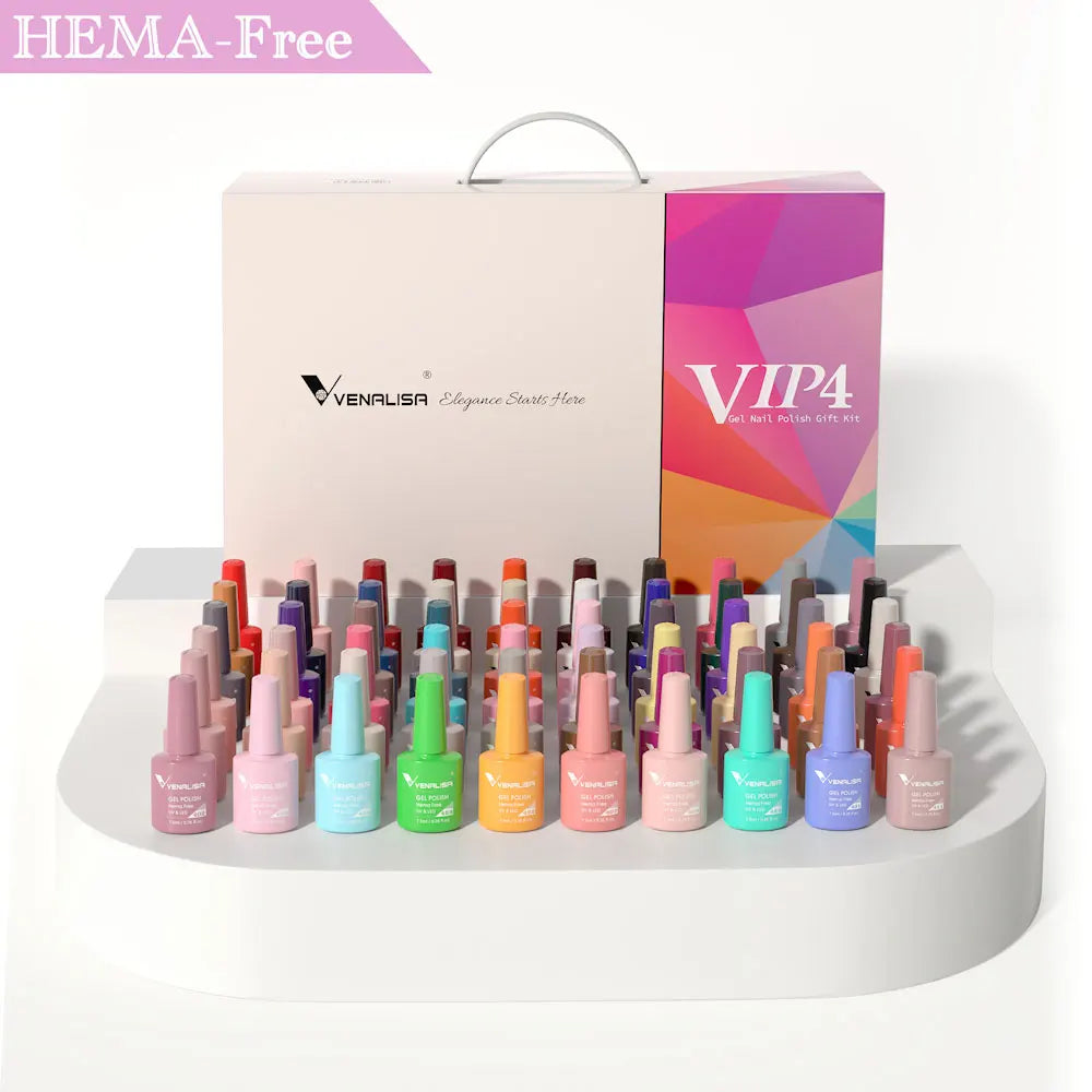 VENALISA VIP4  Newest Kit HEMA Free Acrylic Nail Gel Polish Box Set 60 Color Varnish Wholesale Enamel OEM Private Label