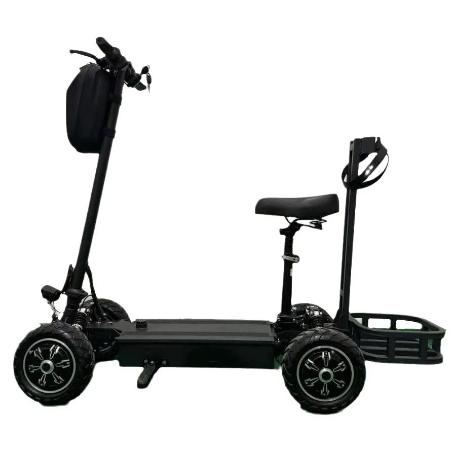 Adult 4-Wheel Electric Scooter Scooter Eléctrico Para Adultos with 110KM Max Range for Global Golf and Daily Mobility Use