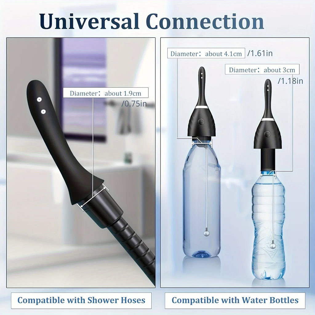 New Design Anal Douche Automatic Enema Douche.Electric Enema Bulb Kit Anti Backflow Anal Enema Cleaner for Men Women