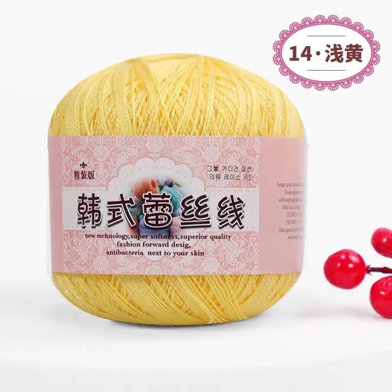 Korean Handmade Knitted Sweater Coaster Jacket DIY Baby Pure Cotton Yarn Carded Dyed Anti-Pilling