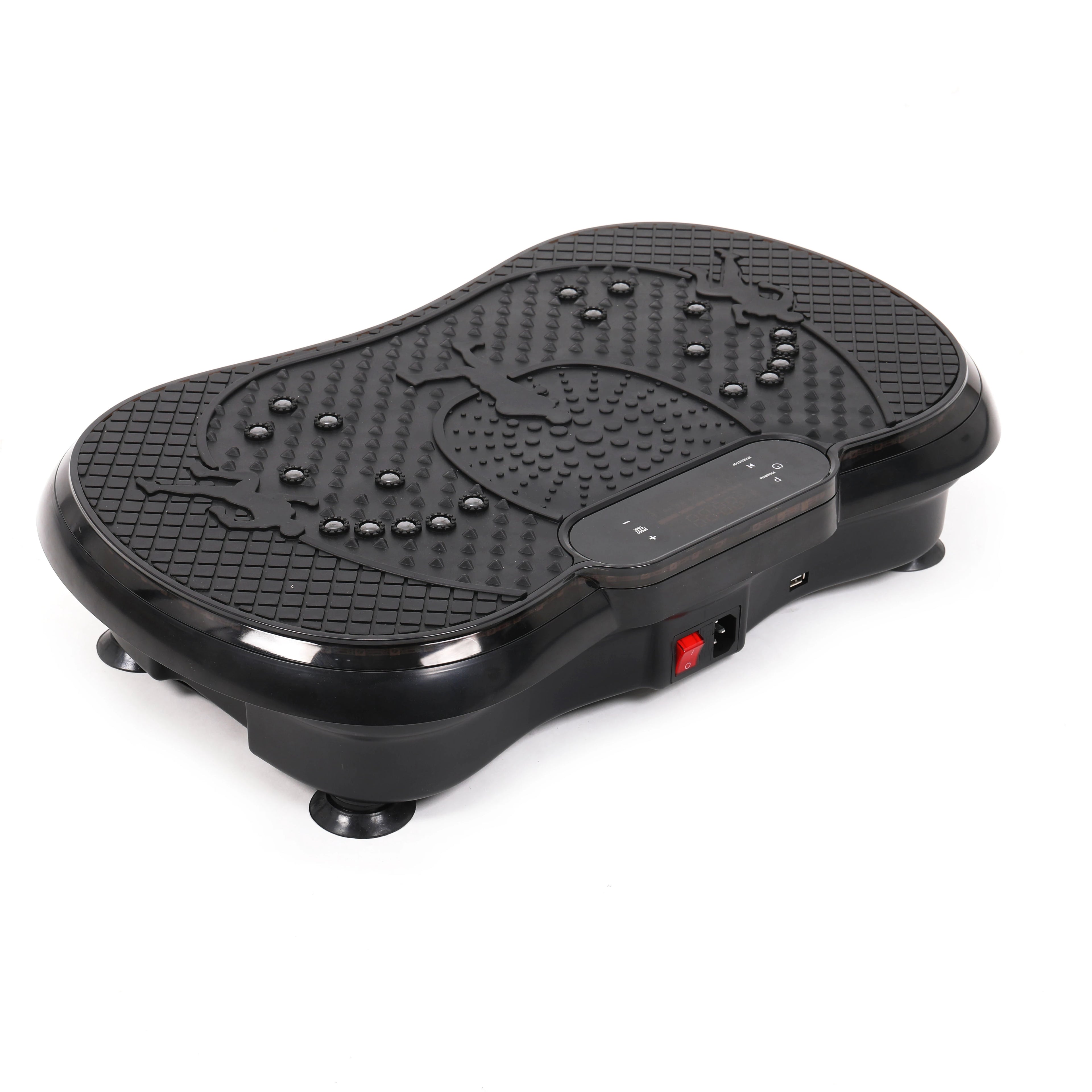 Whole Body Vibration Plate Exercise Machine for Home Gym Body Shaping with Adjustable Speed Remote and Resistance Bands