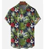 Full Printing Hawaiian Blouse Sublimation Summer Wear Casual Digital Print Button up Short Sleeve Men's Beach Hawaiian Shirts