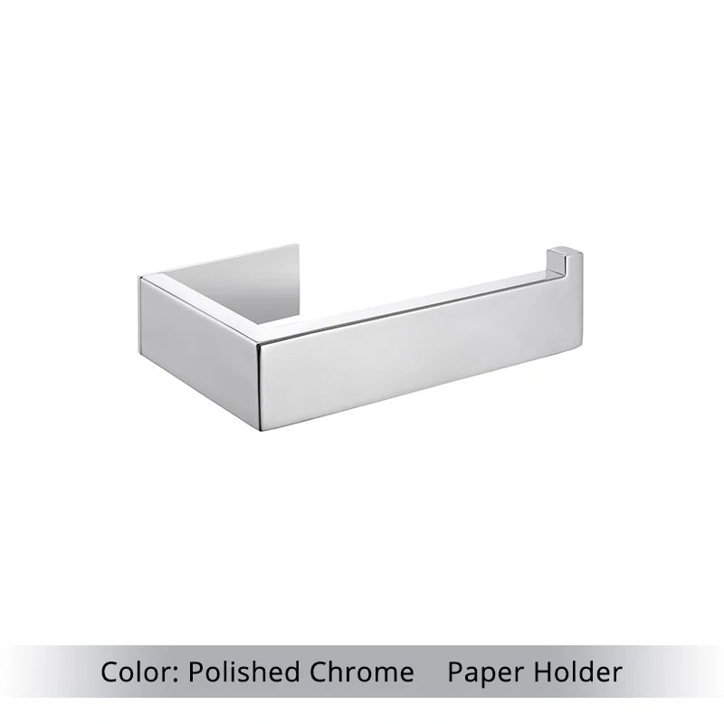 Toilet Paper Holder Towel Hooks Bathroom Accessories Kit Bar Stainless Steel Bedroom Metal Mounting Kitchen Bath Hardware Sets