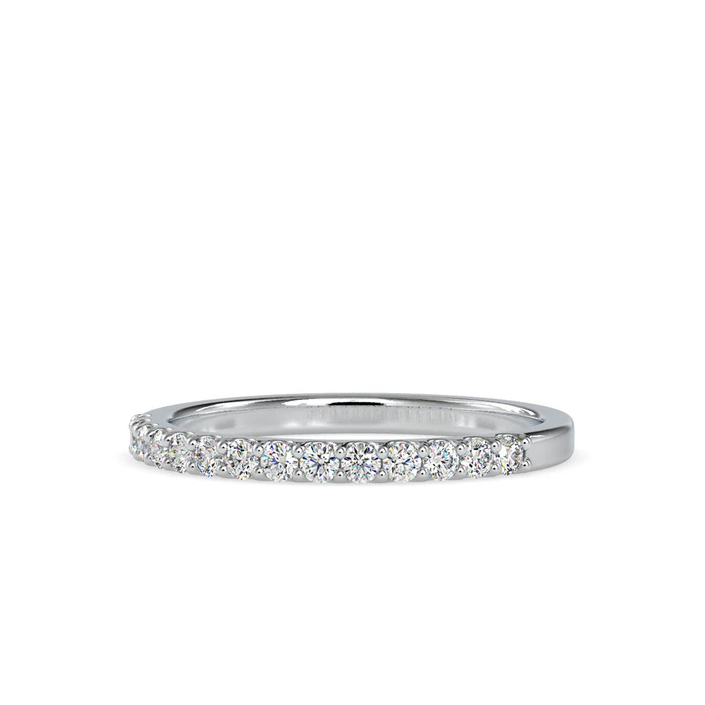 Customized Lab Grown Diamond Engagement Ring Fancy Band Silver Plated 14 Stones Luxury Style IGI/Certified Women Brahma Diamonds